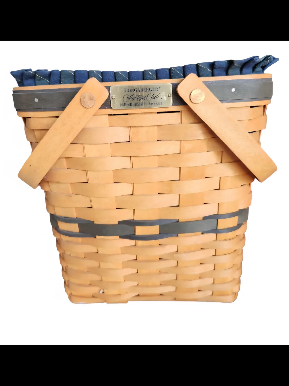 Brand new Longaberger 1997 Membership Basket Fabric & Plastic Liner
